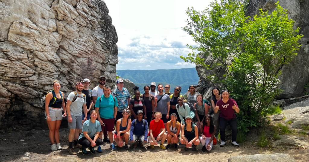 ChangeMakerZ group of young professionals on a hike